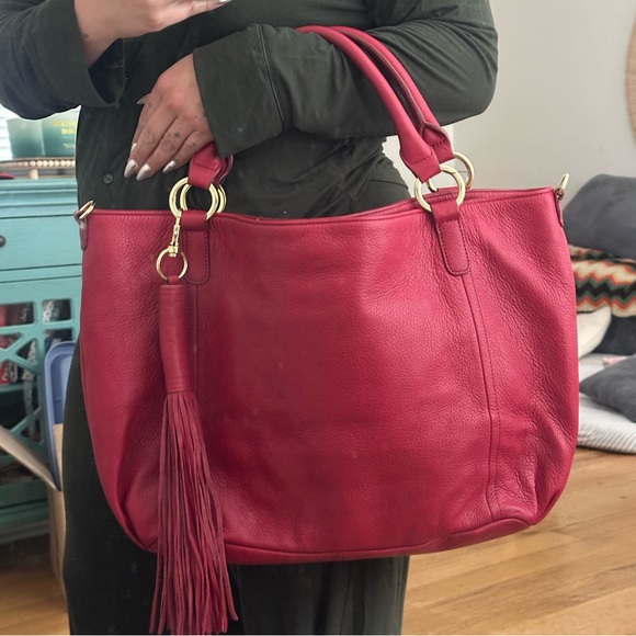 G.I.L.I Oversized Roma Leather Bag - Picture 1 of 4